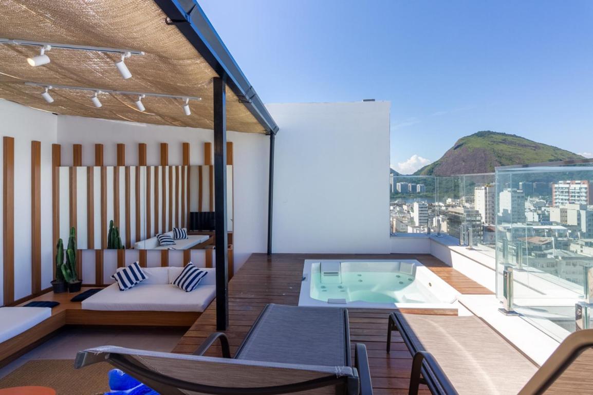 Tabas - Edificio Wave Com Vista Pro Mar Em Ipanema Apartman Rio de Janeiro Kültér fotó